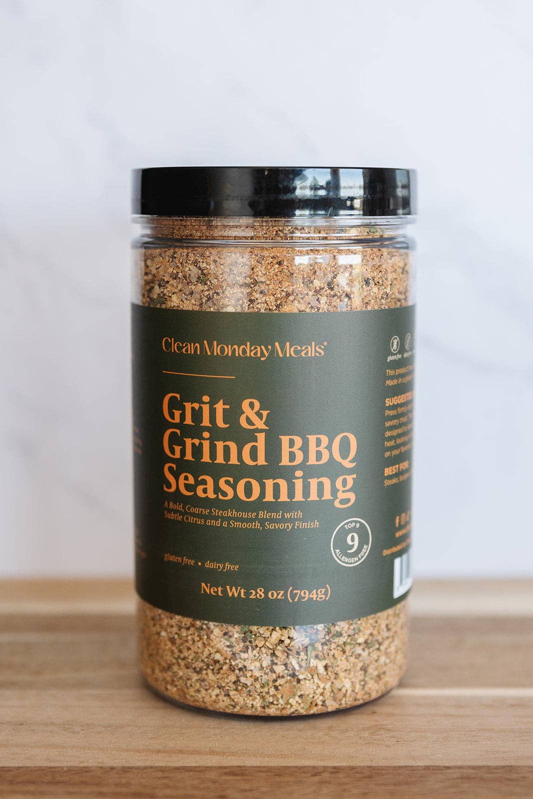 Grit & Grind BBQ Seasoning: Standard 12 oz