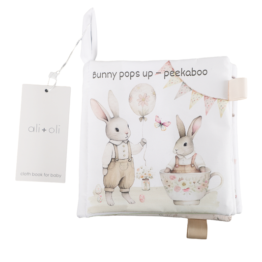 Happy Easter 10-Page Crinkle Soft Cloth Baby Book Taggies