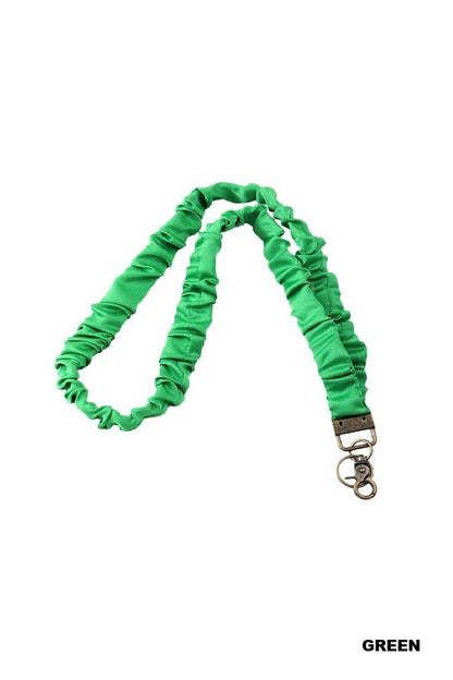 Trendy Scrunchie Lanyard: Green