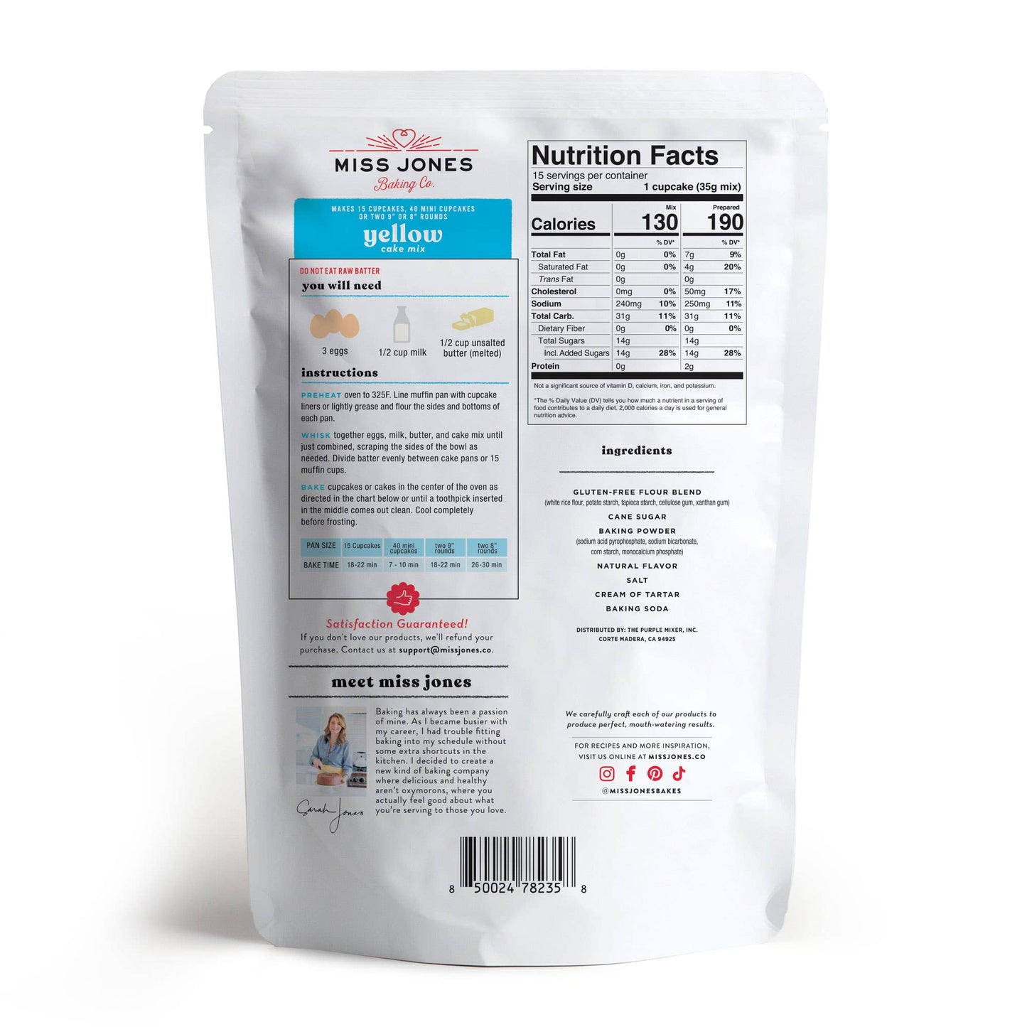 Gluten Free Vanilla Cake Mix