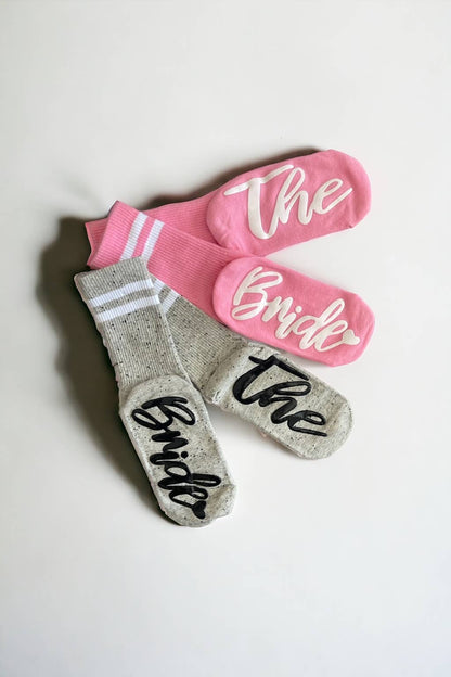 The Bride Socks, Bride Socks, Wedding Socks, Gift for Bride: Oatmeal