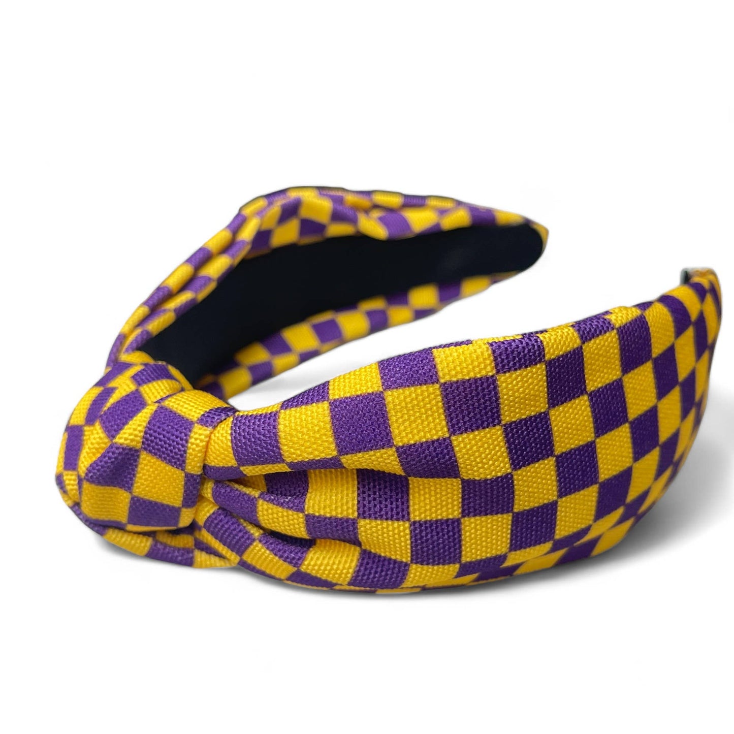 Game Day Checkered Headbands : Red/black