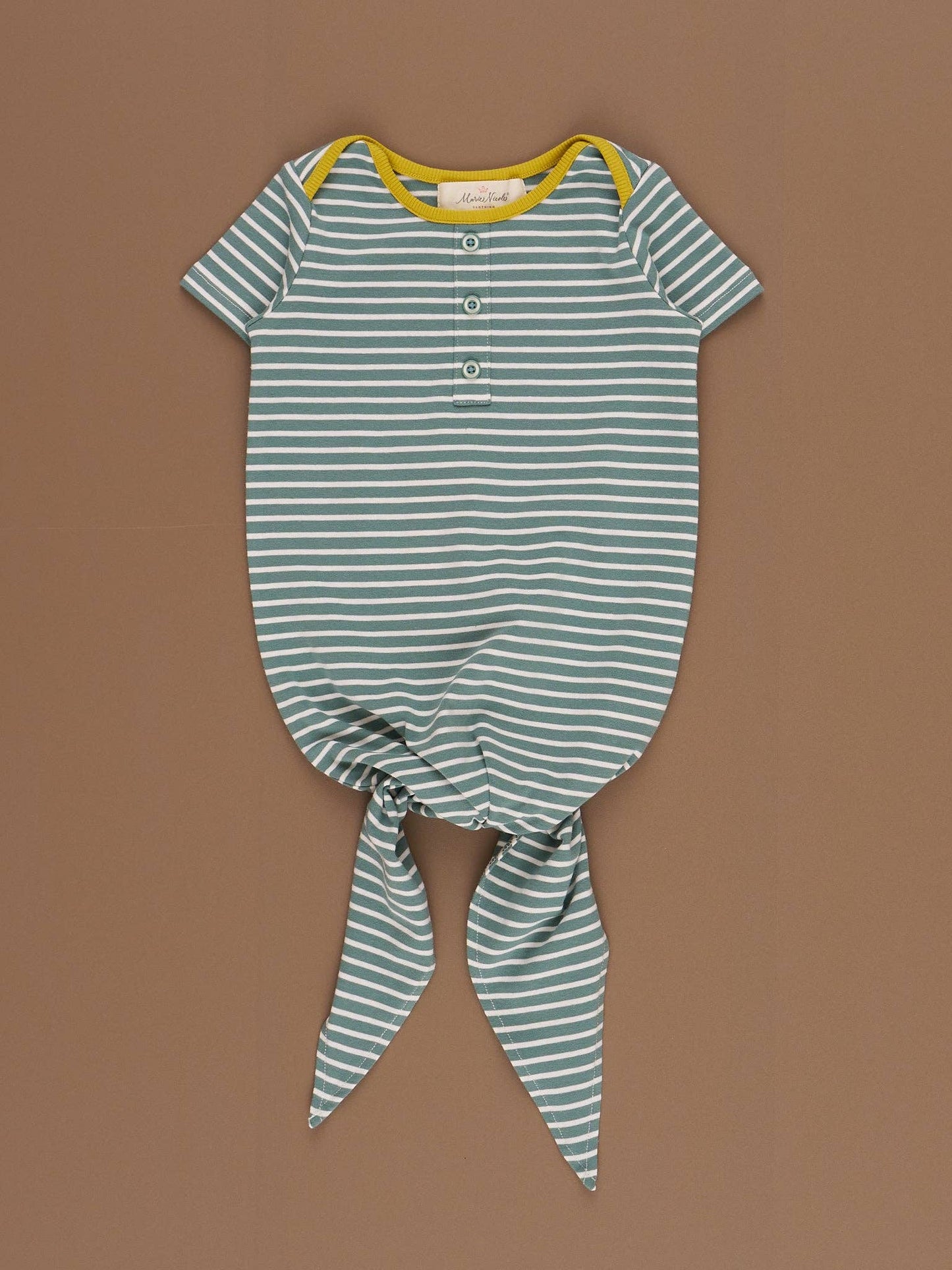 Poppy Sunshine Striped Knot Gown