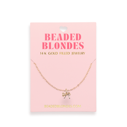 Bow Charm Necklace