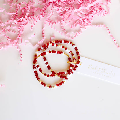 Maroon & White Game Day Sprinkle: Standard 6.75 inch