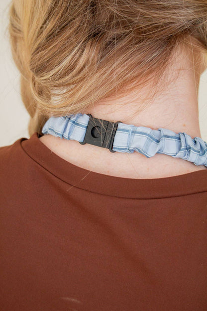 Spring Breakaway Lanyards: Blue Gingham