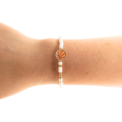 Basketball Sprinkle Bracelet (Kids Size)
