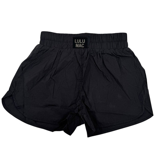 LuluMac Solid Black Boxer Short - TODDLER: Black