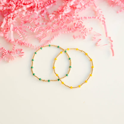 Dainty Poppi Bracelet in Yellow: Standard 6.75 inch