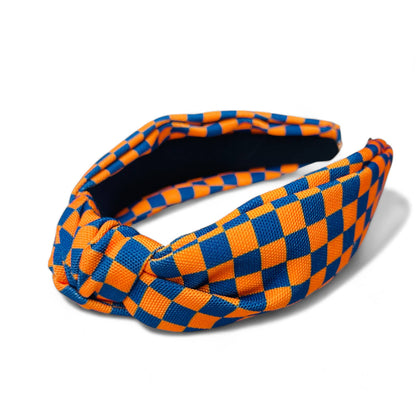 Game Day Checkered Headbands : Red/black