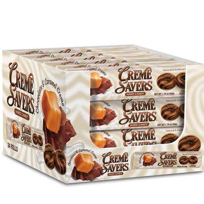 Creme Savers Rolls Chocolate & Caramel Creme, 24ct