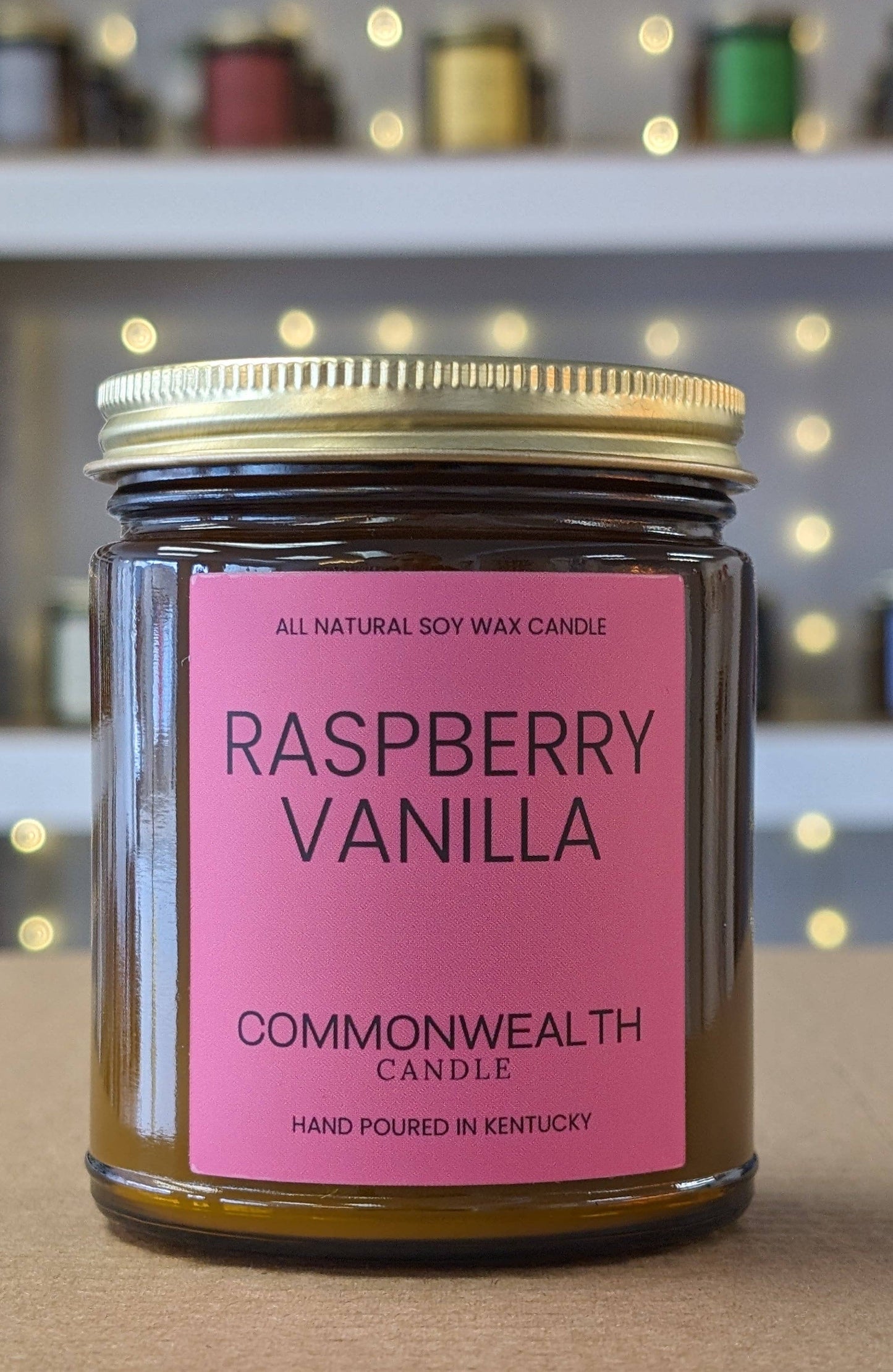Raspberry Vanilla: 8oz Amber Jar