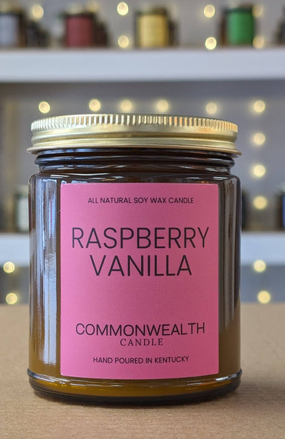 Raspberry Vanilla: 8oz Amber Jar