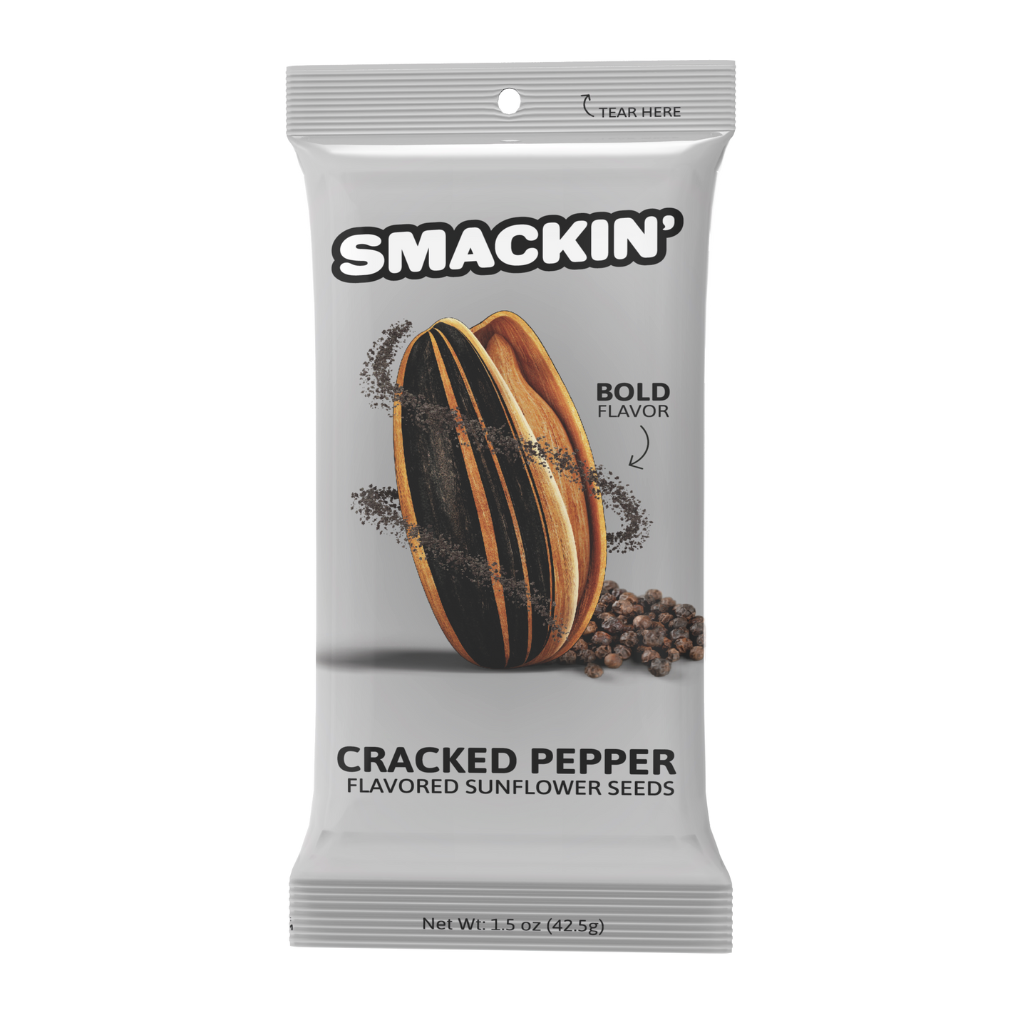 SMACKIN' Sunflower Seeds Snack Bags (1.5oz) (Options)