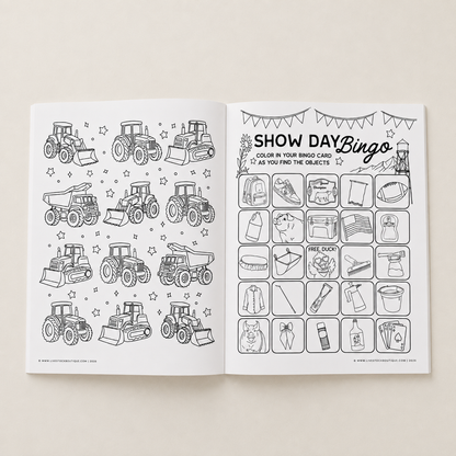 Little Stock Show Life: Going There with Hogs | Livestock Coloring Book for Kids