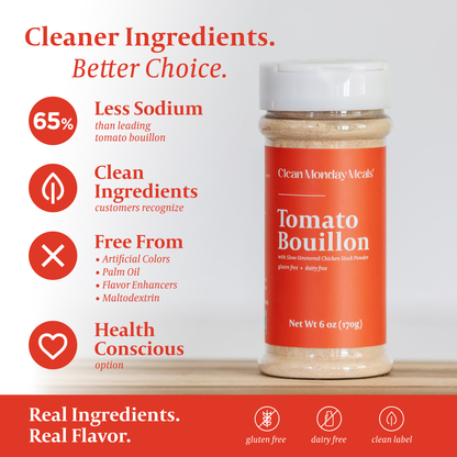 Tomato Bouillon with Slow Simmered Chicken Stock Powder: 6 oz Standard
