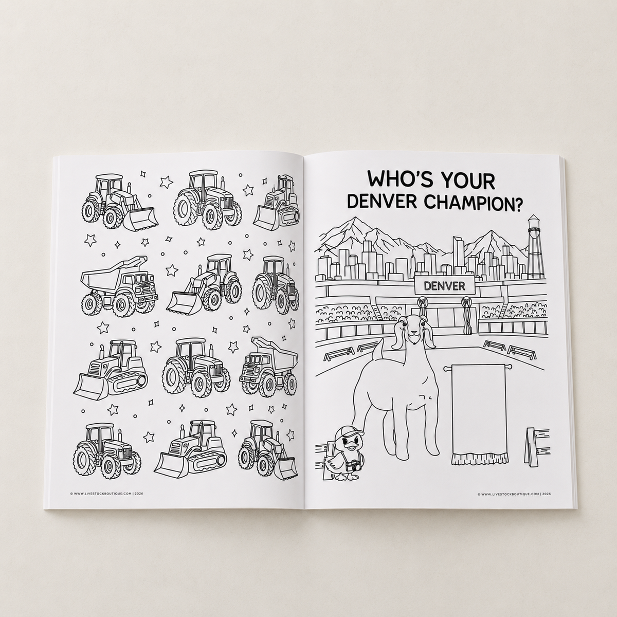 Little Stock Show Life: Going There with Goats | Livestock Coloring Book for Kids