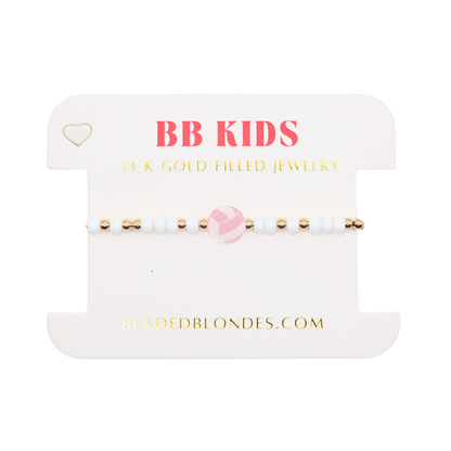 Volleyball Sprinkle Bracelet (Kids Size)
