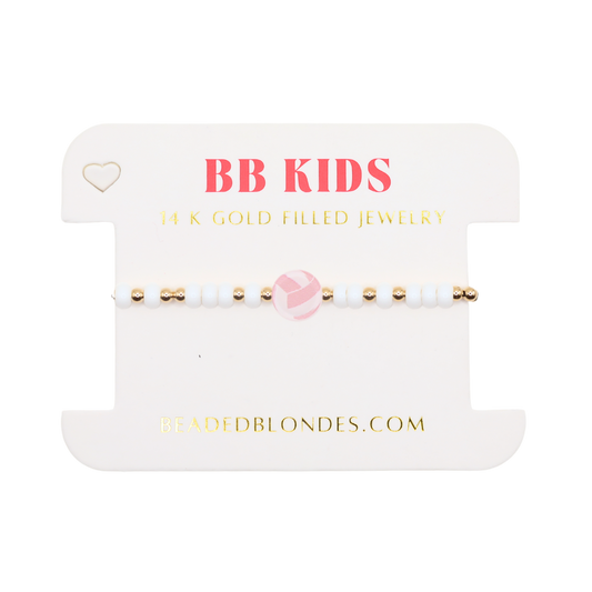 Volleyball Sprinkle Bracelet (Kids Size)