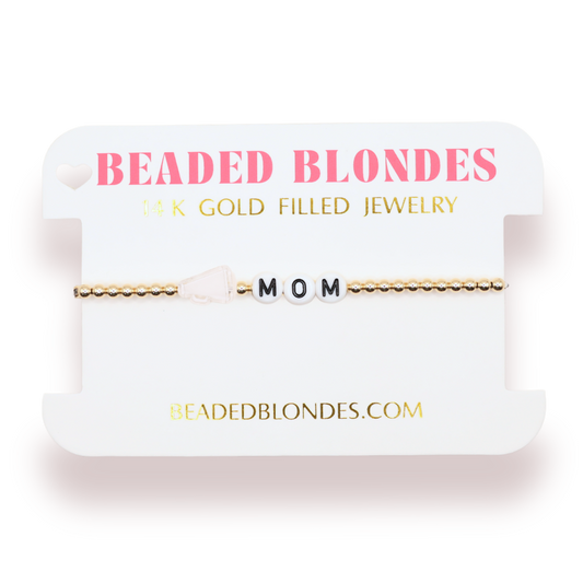 Cheer Mom Bracelet: Standard 6.75 / Sprinkle