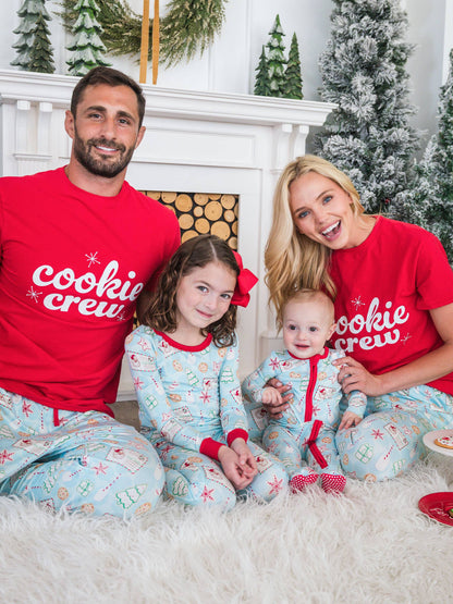 SoftSnooze™ Adult Bamboo Viscose Santa Sweets Pajama Pants: Blue Adult XXL