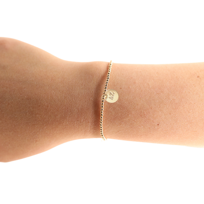 Delta Zeta Charm Bracelet: Standard 6.75 inch