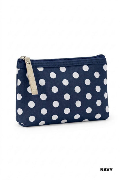 Polka Dot Cosmetic Clutch: DK RED / 1(ONE SIZE)