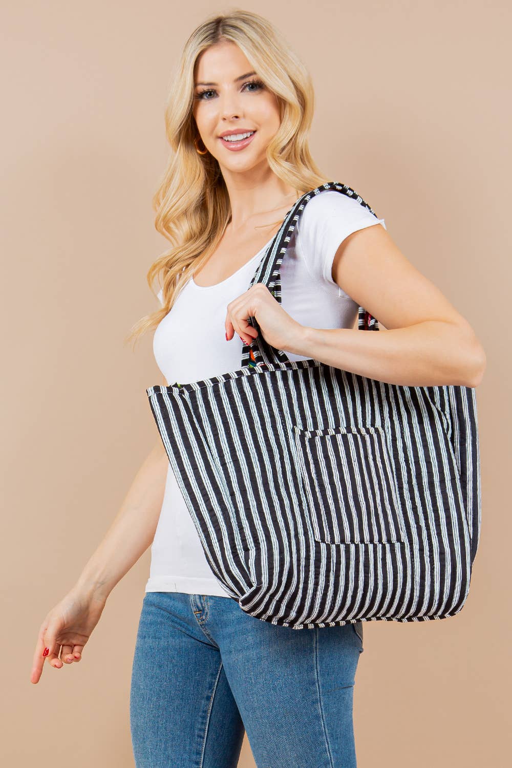 Quilted Tote Bag (BG-54)