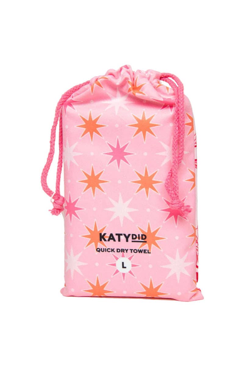 Boots & Stars Quick Dry Towel: Light Pink