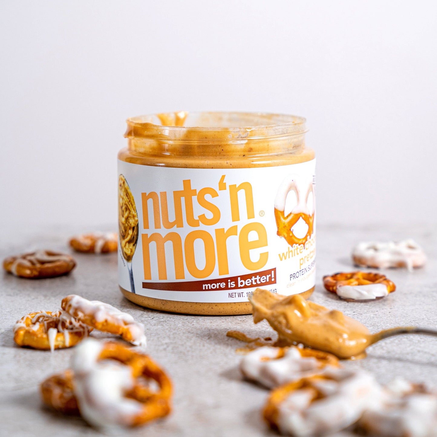 White Chocolate Pretzel High Protein Peanut Butter Spread