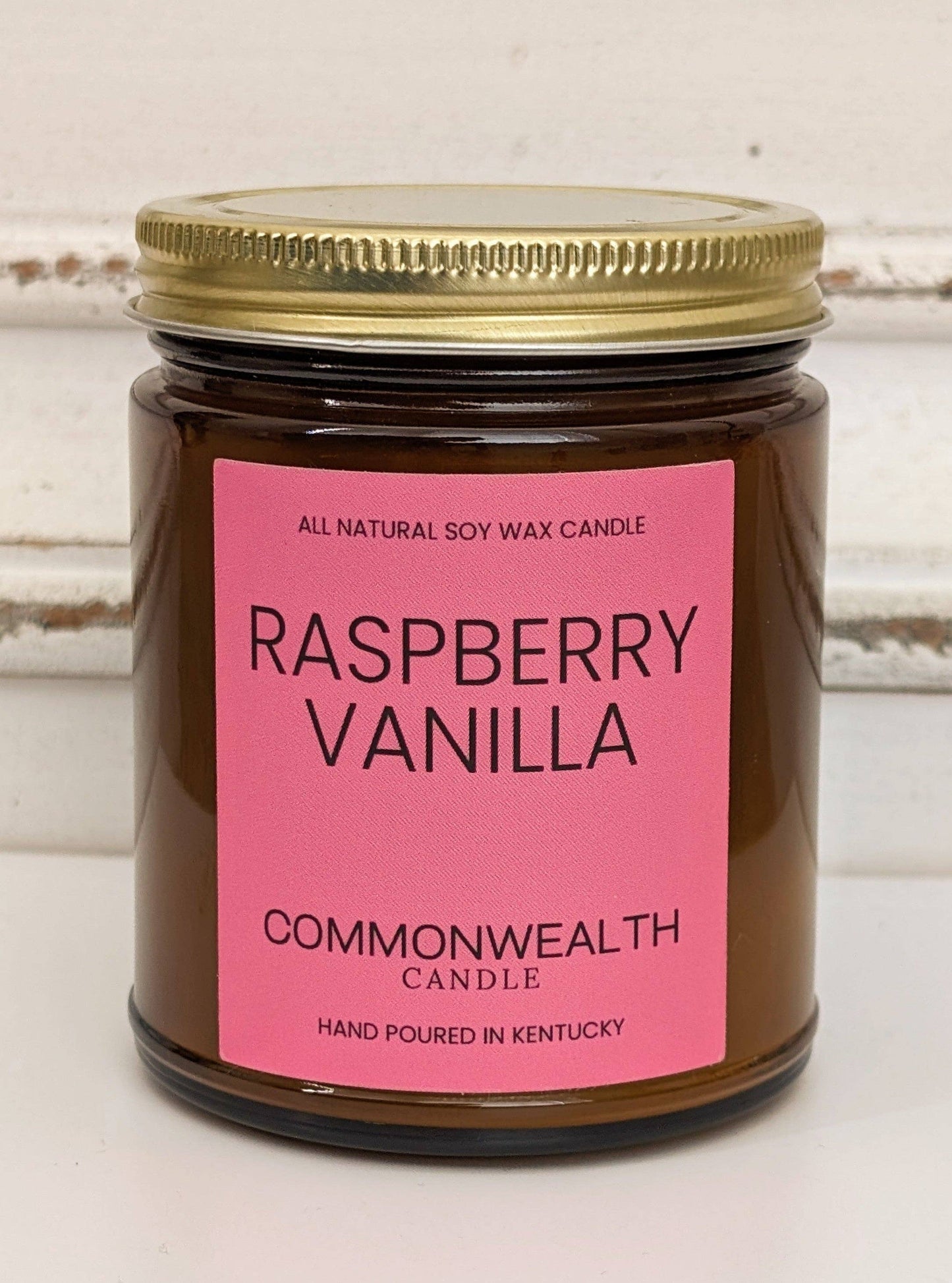 Raspberry Vanilla: 8oz Amber Jar