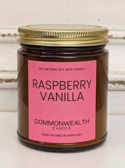 Raspberry Vanilla: 8oz Amber Jar