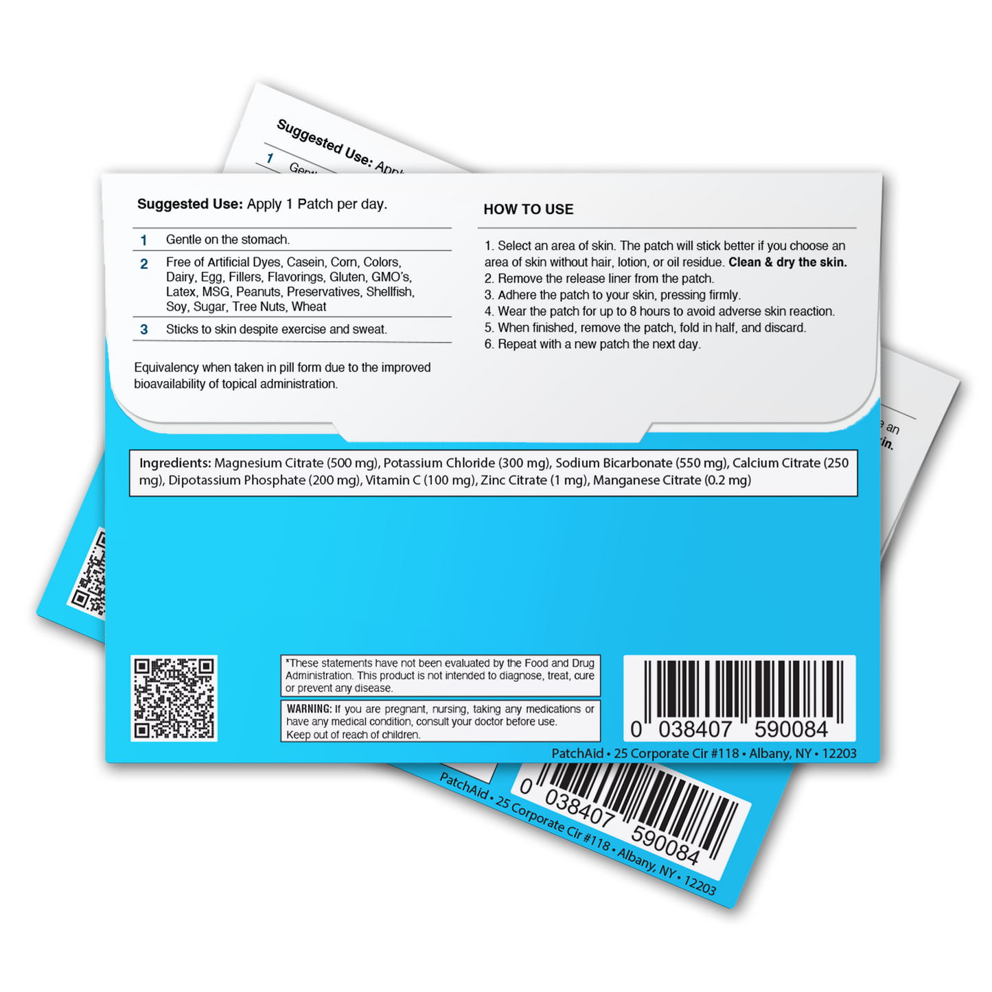 Electrolyte Hydration Patch – Stimulant-Free Fluid Support: 1-Pack