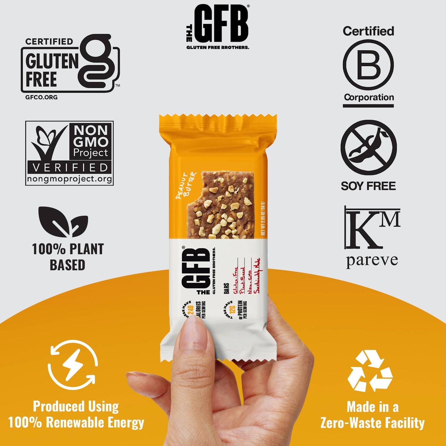 The GFB: Peanut Butter Protein Nutrition Snack Bar