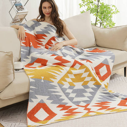 Tribal Pattern Cozy Soft Throw Blanket : 02 / ONE SIZE