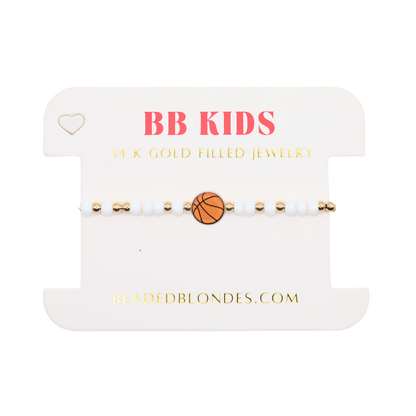 Basketball Sprinkle Bracelet (Kids Size)