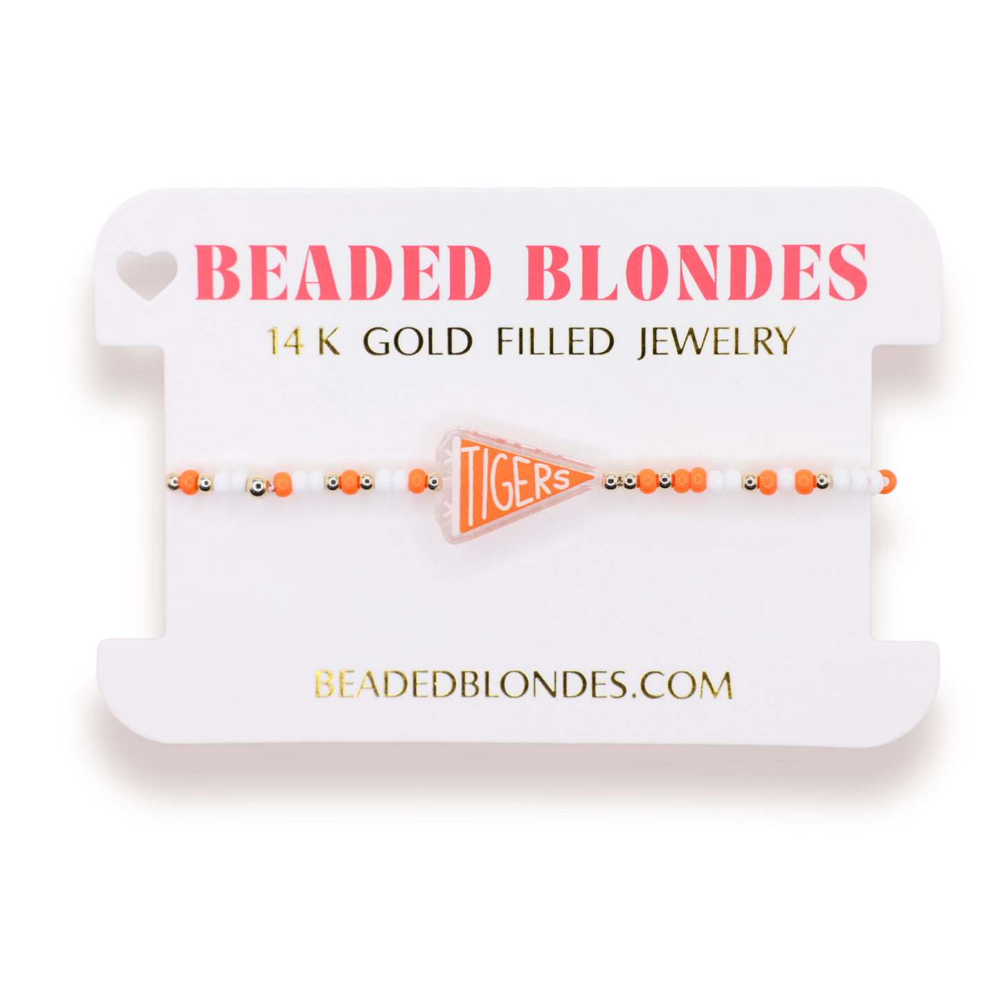 Clemson Tigers Flag Bracelet on Color: Standard 6.75 Inch