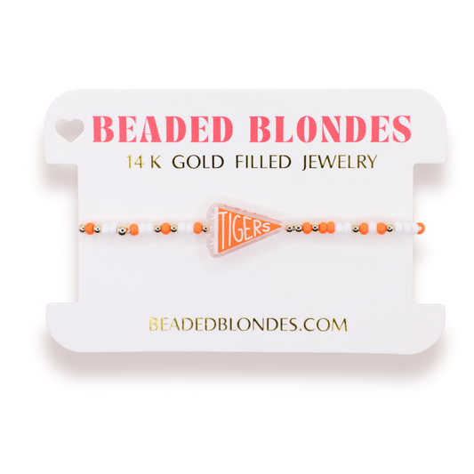 Clemson Tigers Flag Bracelet on Color: Standard 6.75 Inch