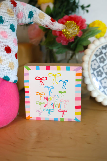 Merry and Bright Bows 4x4 Block