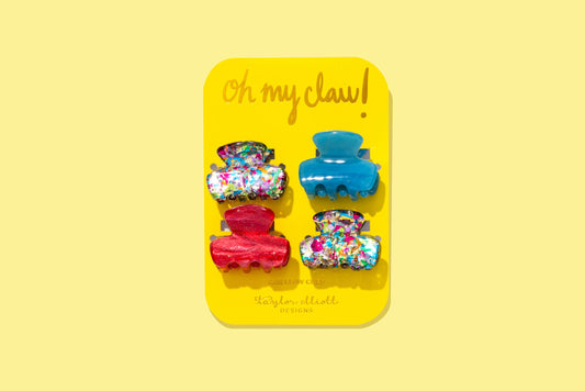 Mini Claw Clips - Colorful Confetti