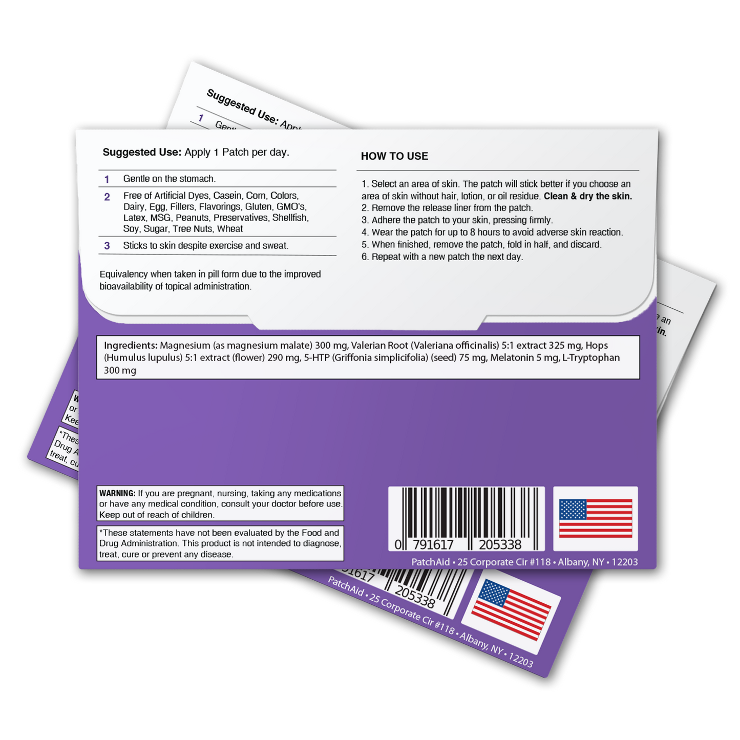 Sleep Aid Topical Vitamin Patch - Natural Sleep Support: 1-Pack