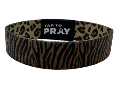 Tap To Pray™ Wristbands - Safari Leopard: Small