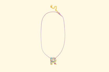 Chain Necklace - Letters - Colorful Confetti - S
