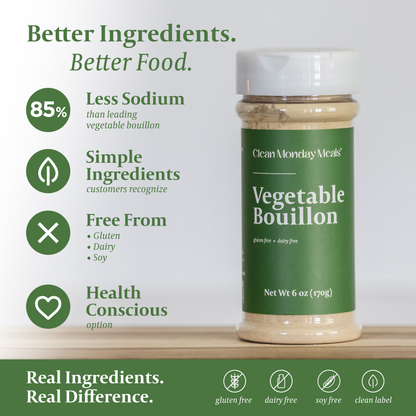 Vegetable Bouillon: 6 oz Standard
