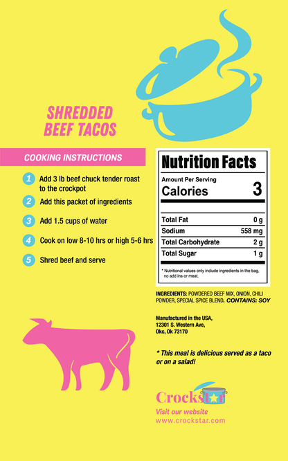 Shredded Beef Tacos 