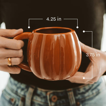 Black Pumpkin Coffee Mug - Fall Decor & Gifts