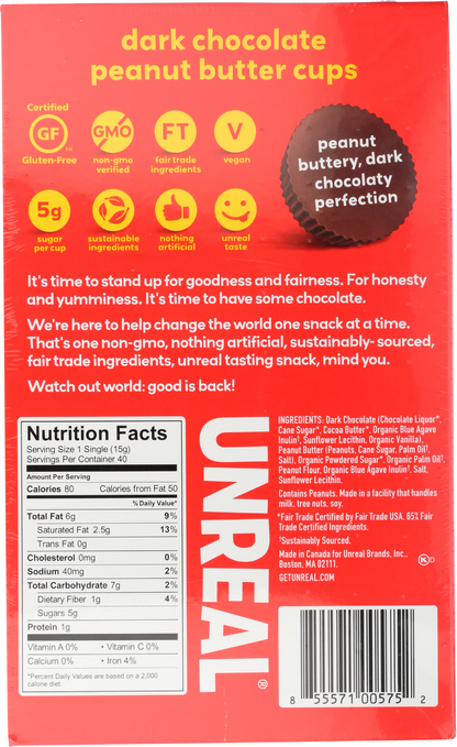 Dark Chocolate Peanut Butter Cups Individuals