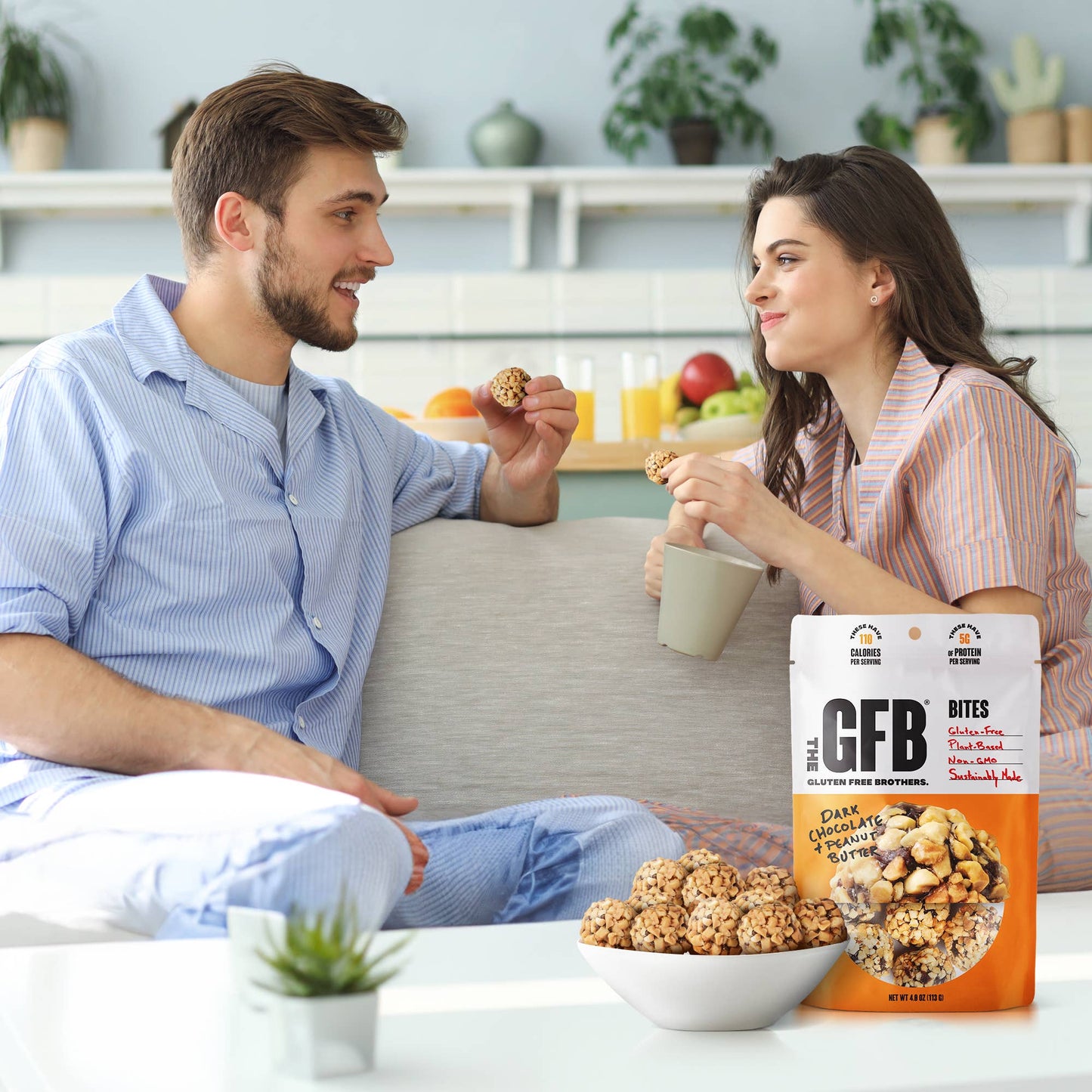 The GFB: Dark Chocolate Peanut Butter Protein Bites