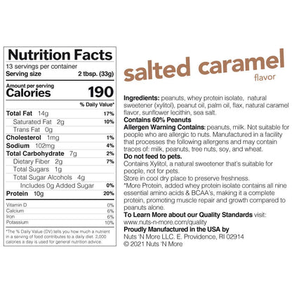 Salted Caramel High Protein Peanut Butter Spread