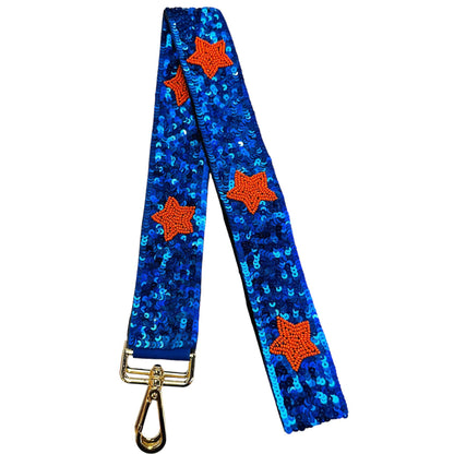 Game Day Star Sequin Straps : Red/black